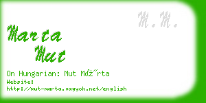 marta mut business card